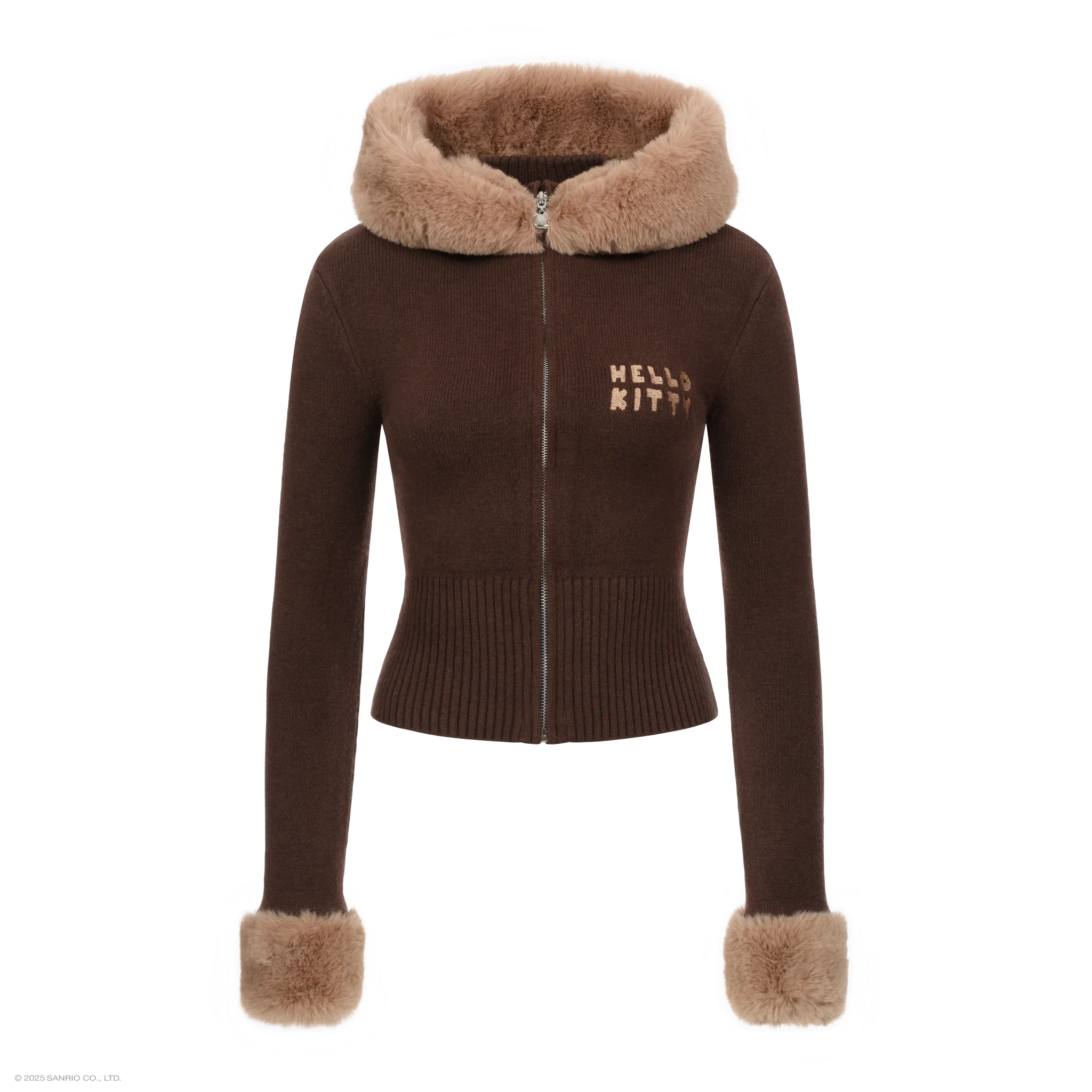 Cozy Cat Set: Hello Kitty Brown Jacket & Pants